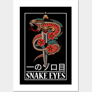 Snake eyes! Posters and Art